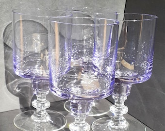 Lilac cordial with clear wafer stems