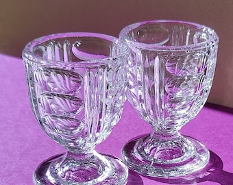 Cordials vintage clear glass