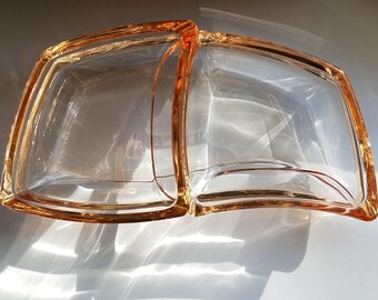 Orange peachy nesting dishes 3