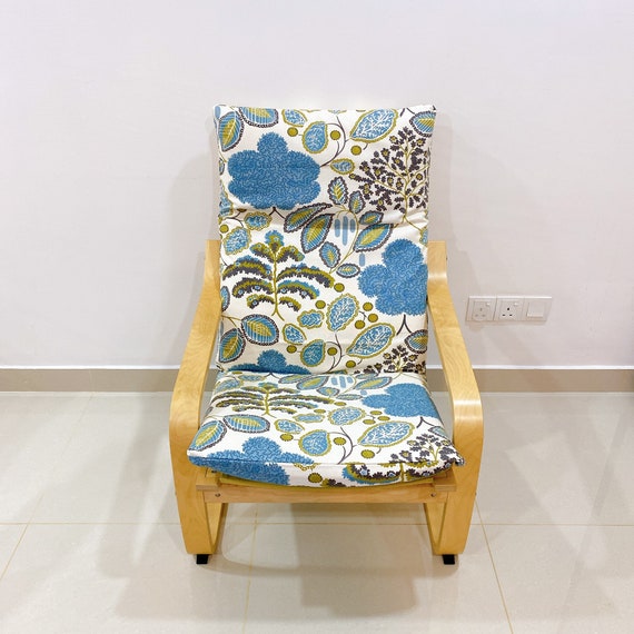 BEST SELLER IKEA Poang Chair Cushion Cover Tropical Print 
