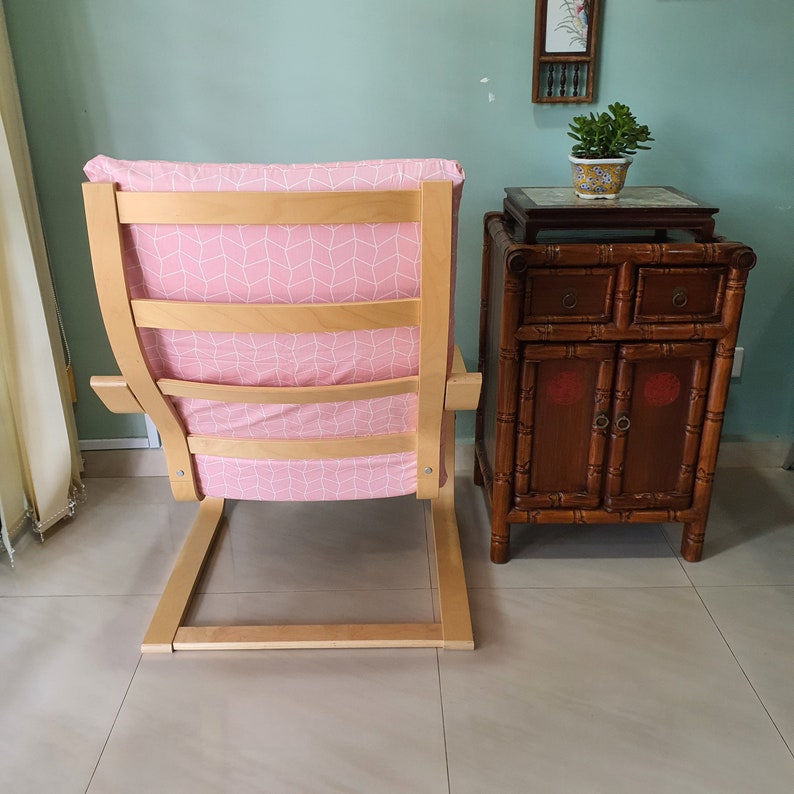 IKEA Poang Chair Cushion Cover Pink arrow print | Etsy