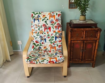 IKEA Poang Chair Cushion Cover - Toy horse print