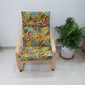 IKEA Poang Chair Cushion Cover - Cheeful floral