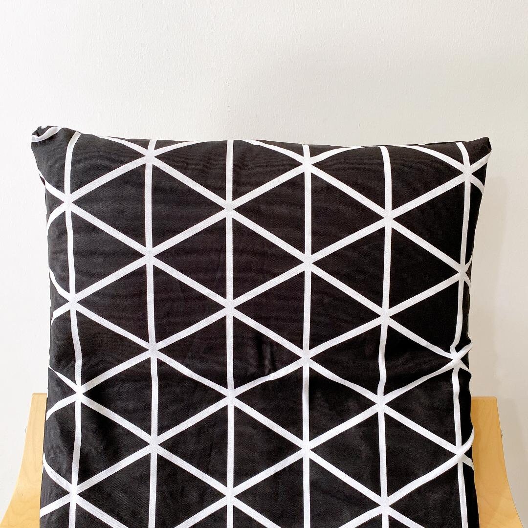 IKEA Poang Chair Cushion Cover Line pattern Etsy