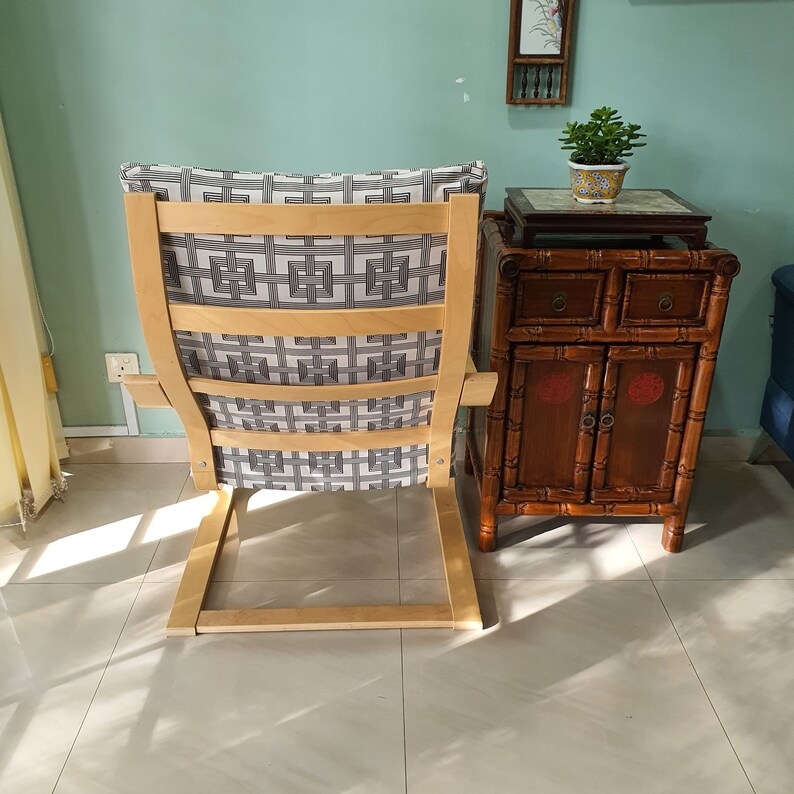 IKEA Poang Chair Cushion Cover Inverted White Box Etsy