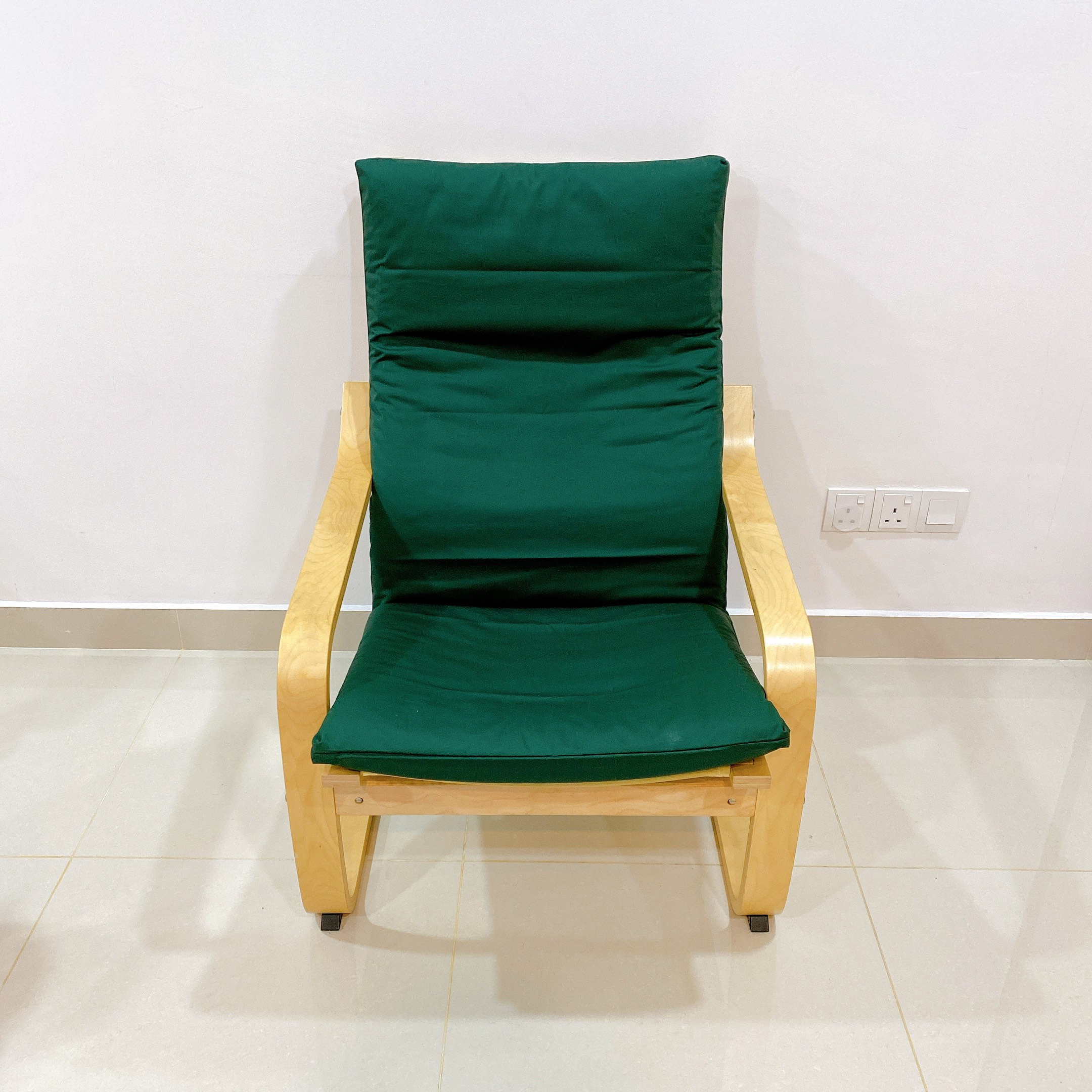 Green poang chair sales