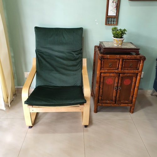 IKEA Poang Chair Cushion Cover Mustard Symmetry Etsy