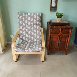 IKEA Poang Chair Cushion Cover - Hello Bunny