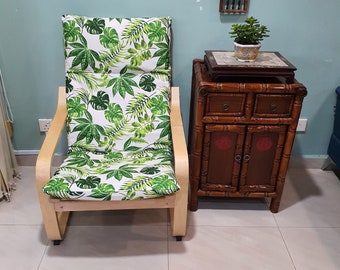 IKEA Poang Chair Cushion Cover - Tropics leaf