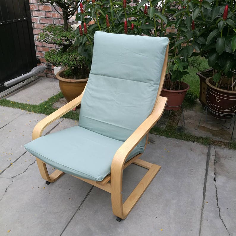 IKEA Poang Chair Cushion Cover Mint Cotton | Etsy