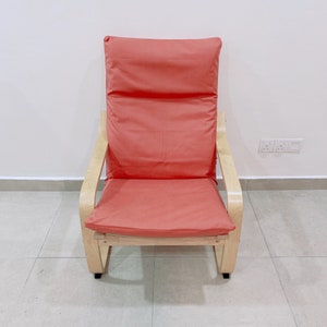 Piel sintética / IKEA Poang Chair Funda de cojín - Oro rosa