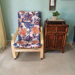 IKEA Poang Chair Cushion Cover - Autumn leaf print