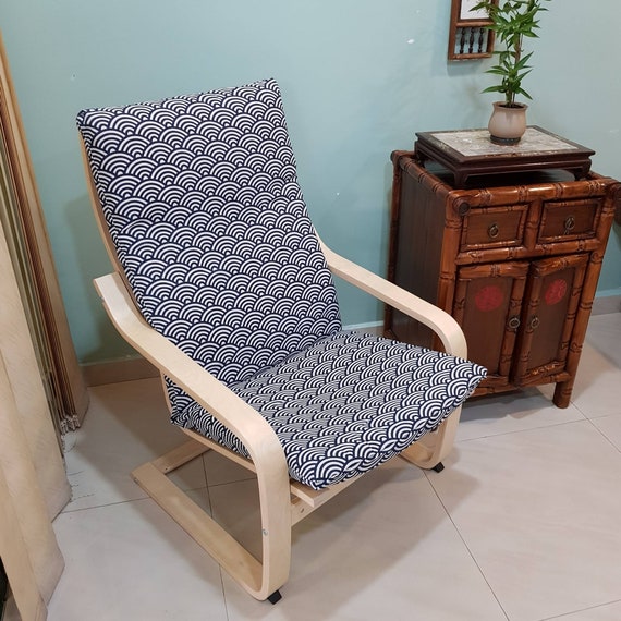 BEST SELLER IKEA Poang Chair Cushion Cover Tropical Print 