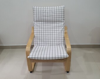 White poang chair sale cover