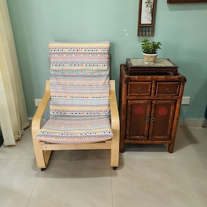 IKEA Poang Chair Cushion Cover - Cheerful Shapes