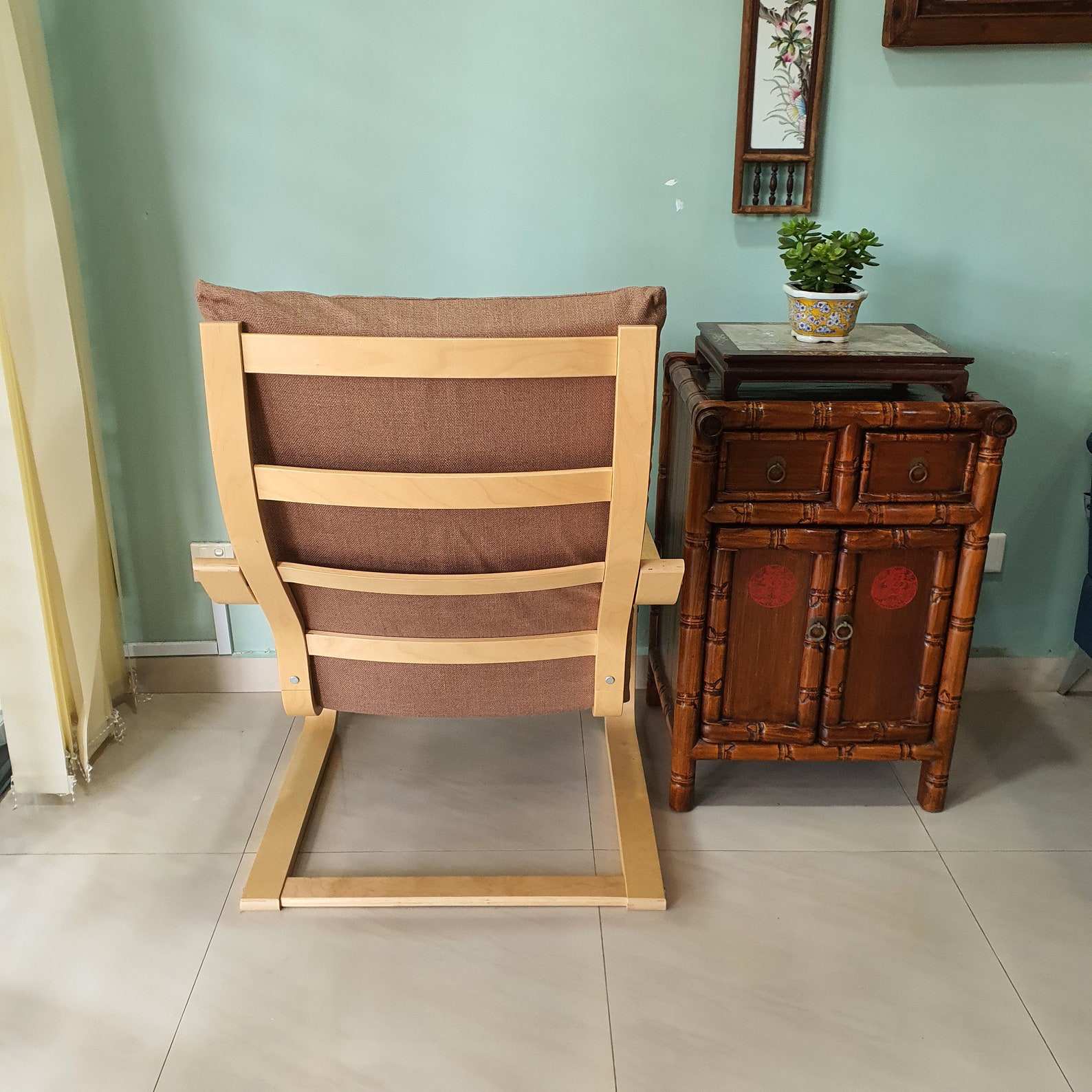 IKEA Poang Chair Cushion Cover Basics Brown | Etsy