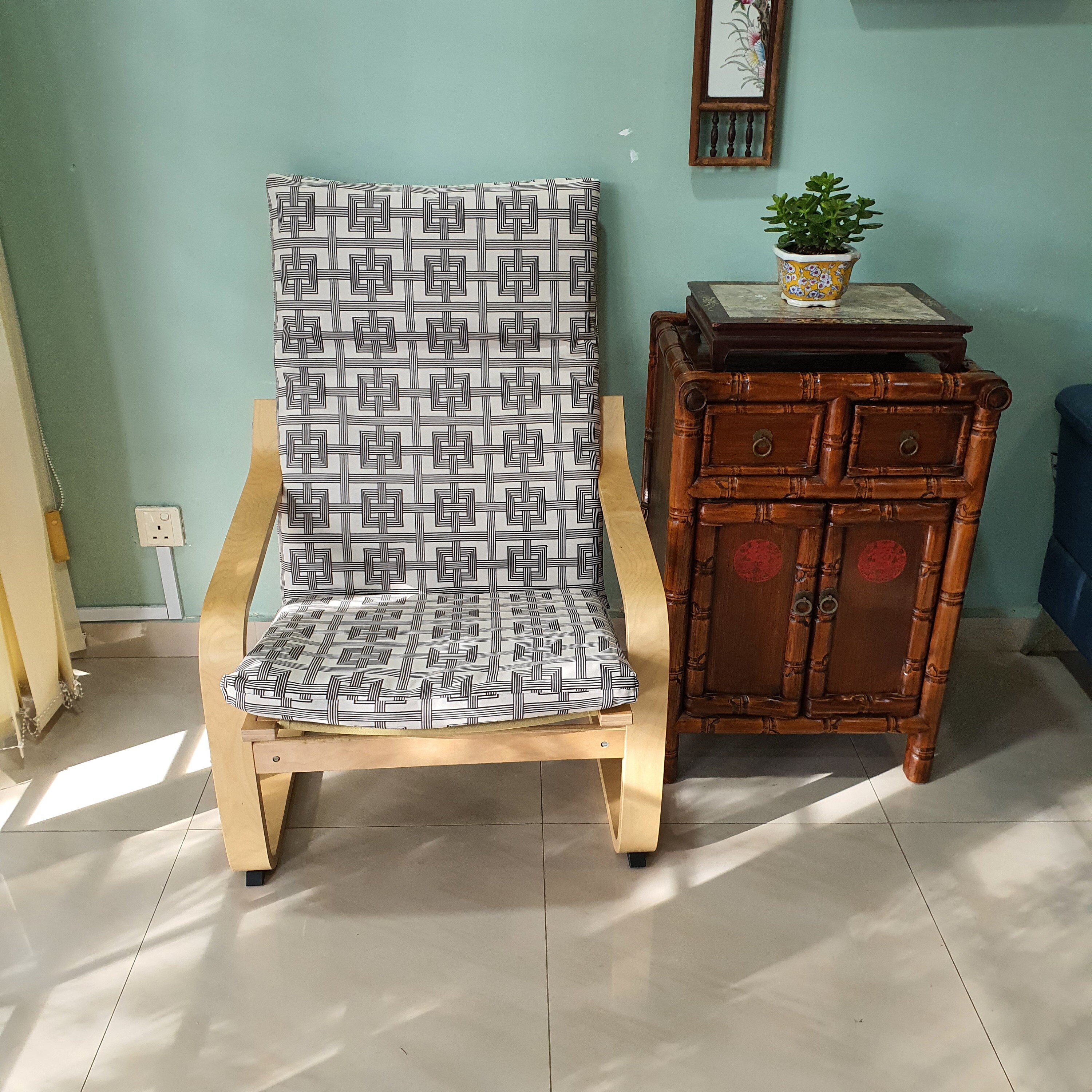 IKEA Poang Chair Cushion Cover Inverted White Box Etsy