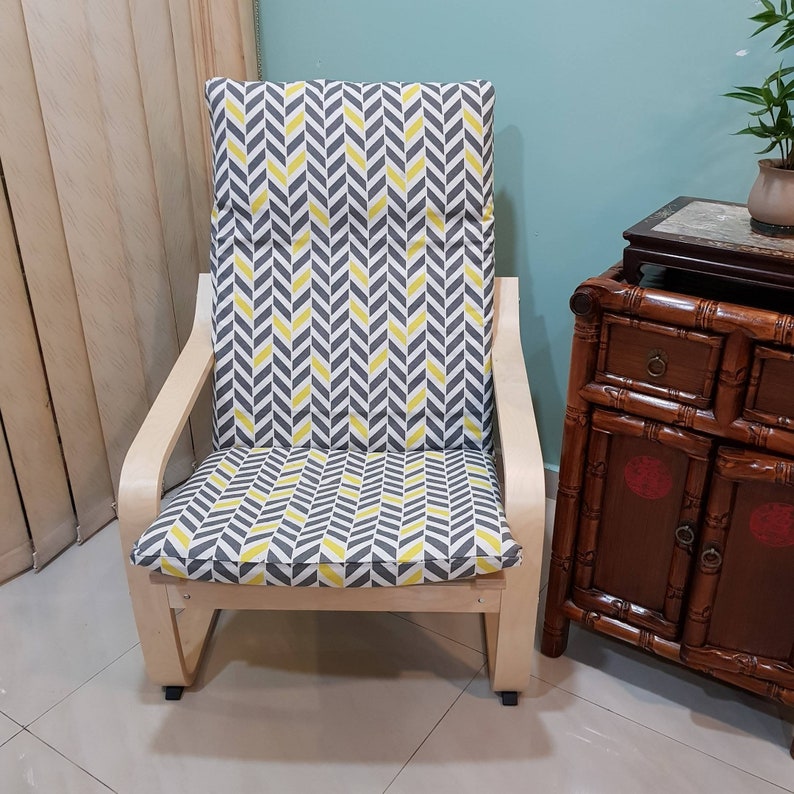 Ikea Poang Chair Cushion Cover Arrow Print V1 Etsy