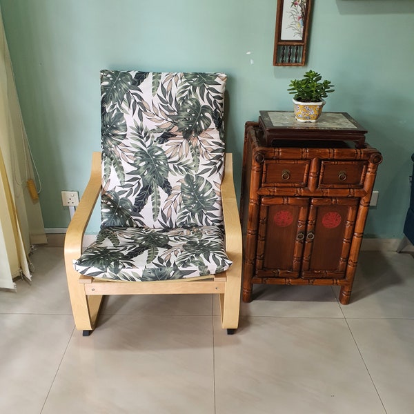 Housse de coussin de chaise IKEA Poang - Forêt tropicale v3