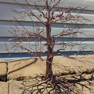 Bare Branch Wire Tree Sculpture Art