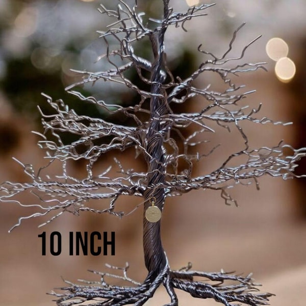 Bare Branch Wire Tree Sculpture Art