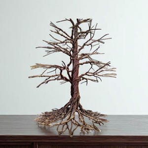 Bare Branch Wire Tree Sculpture Art