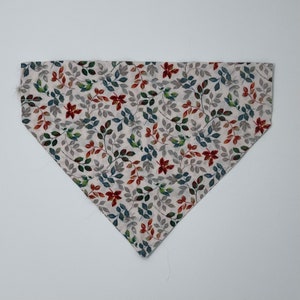 Fall Dog Bandana, Autumn Dog Bandana, Over the Collar Dog Bandana, Leaf Dog Bandana, Thanksgiving Dog Bandana