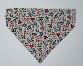 Fall Dog Bandana, Autumn Dog Bandana, Over the Collar Dog Bandana, Leaf Dog Bandana, Thanksgiving Dog Bandana