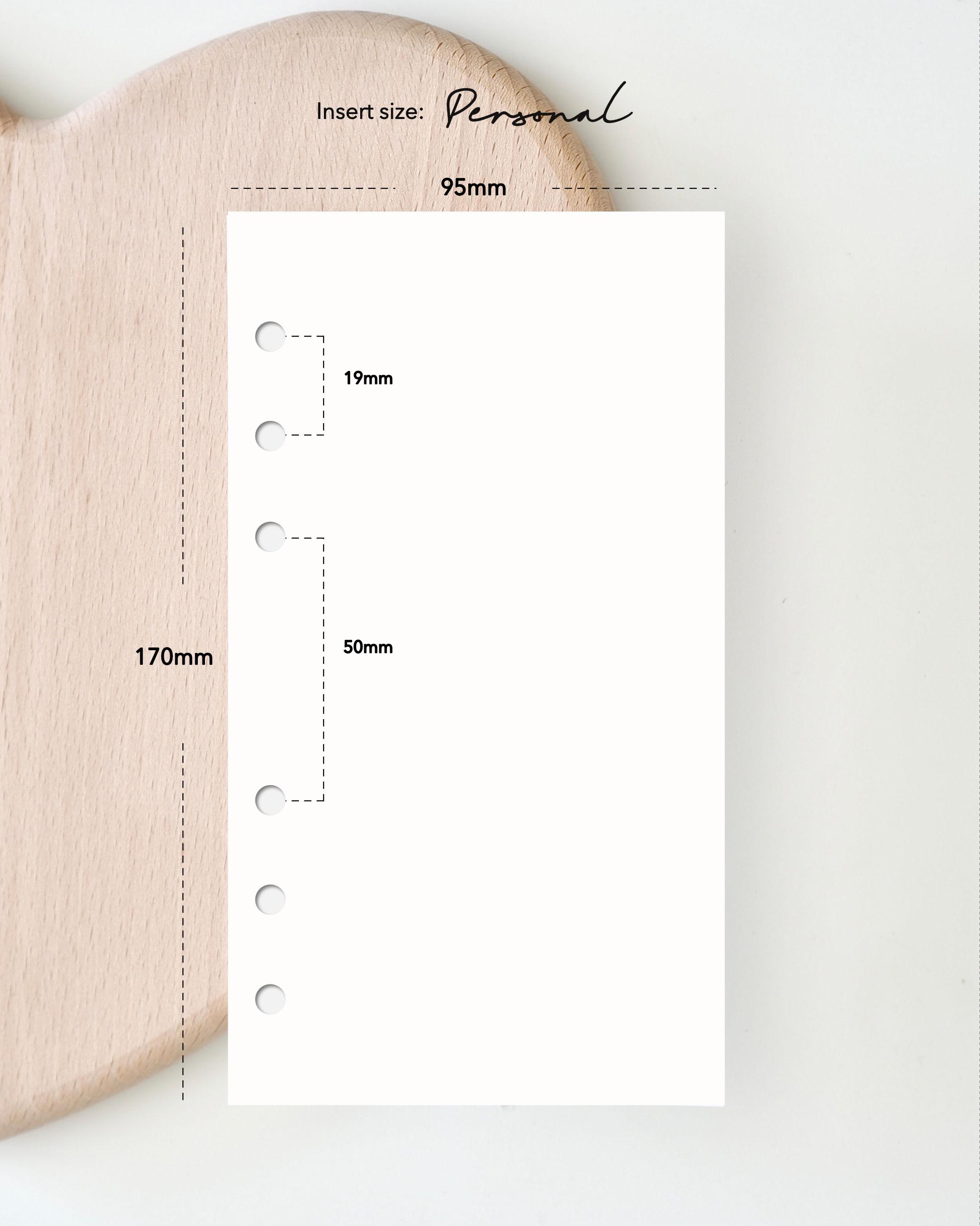 Undated Weekly Planner Inserts | Week on Two Pages | Am/pm Schedule ...