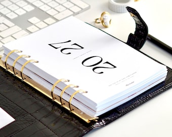 2027 Weekly Planner Inserts Bundle | Week on One Page Layout | CEO of My Own Life® | For 6-Ring A5 Filofax, Large GM LV Agendas