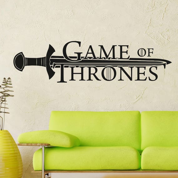 games of thrones wall decal got gift decal gamer wall decal | etsy