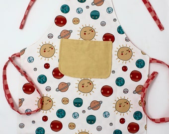 Planets Personalized Child's apron | Kids Apron | Custom Apron | Space Apron