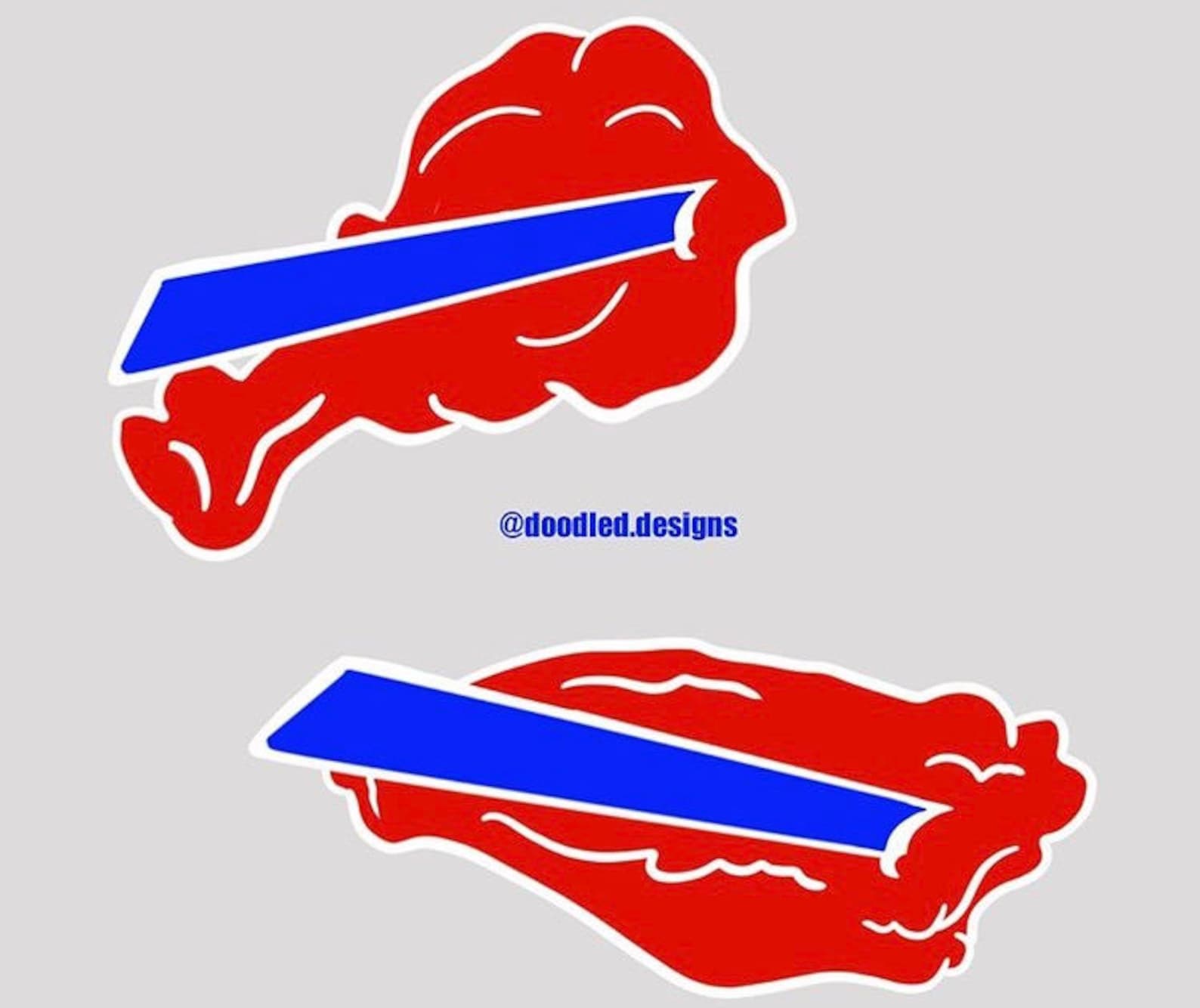 Buffalo Bills Sticker Chicken Wing Sticker NFL sticker Etsy