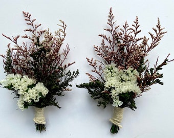 Dried flowers Boutonnières,Favor gift topper;Tables-plates decoration; baby girl shower table decoration