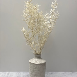 Bleached Ruscus Bouquet-Smallwhite flowers bouquet