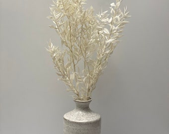 Bleached Ruscus Bouquet-Smallwhite flowers bouquet