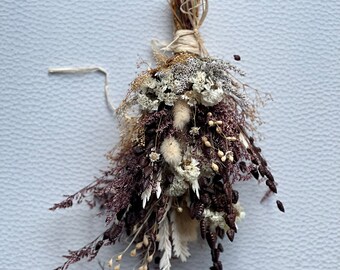 Dried  Flower Bouquet -  Bouquet - Small Dried Floral Arrangement - Dried Flower Bunch - Dried Flowers - Gift ADD ON -