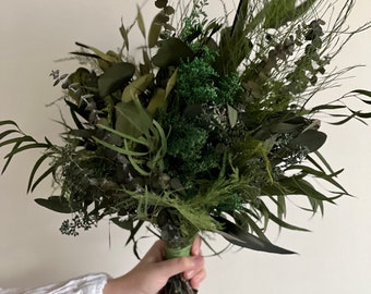 Eucalyptus and Ferns Bridal bouquet-Greenery Bridal bouquet-wedding bouquet