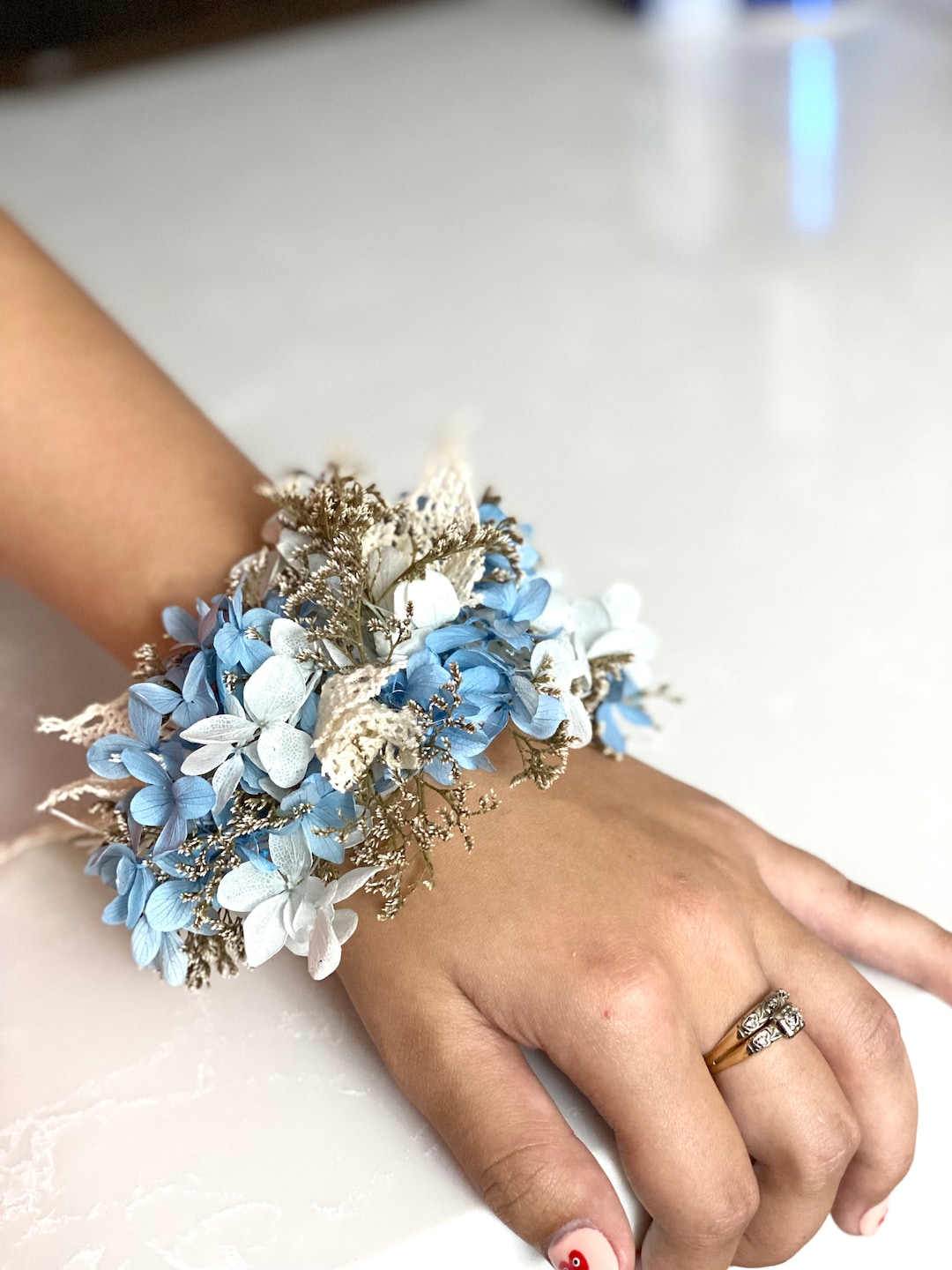 Greenery Wrist Corsage ,wedding Corsagemother Day Gift,preserved Flowers 