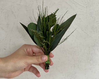 Green Eucalyptus Boutonnières-Favor gift topper-Tables-plates decoration-Greenery bouquet-Eucaliptus