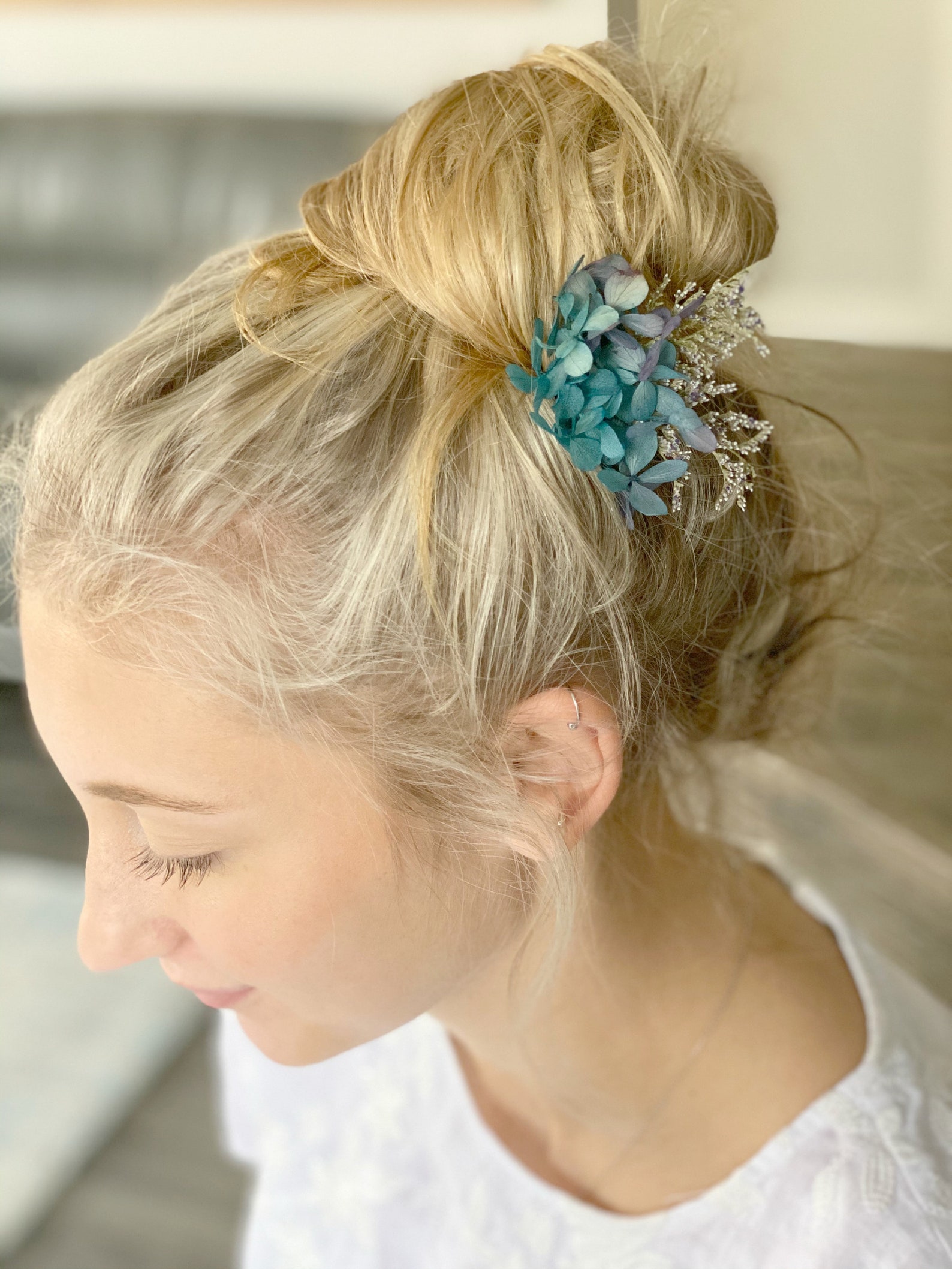 Blue Wedding Hair Pins Bridal Teal Hair Pins Blue Hair Pins Etsy
