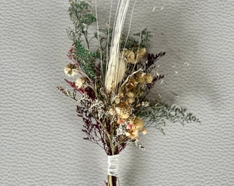 Dried Flowers Minibouquet; Bud Vase Dried Roses,Dried Baby breath;Dried Flowers Gift topper;Dried flowers plate decoration.