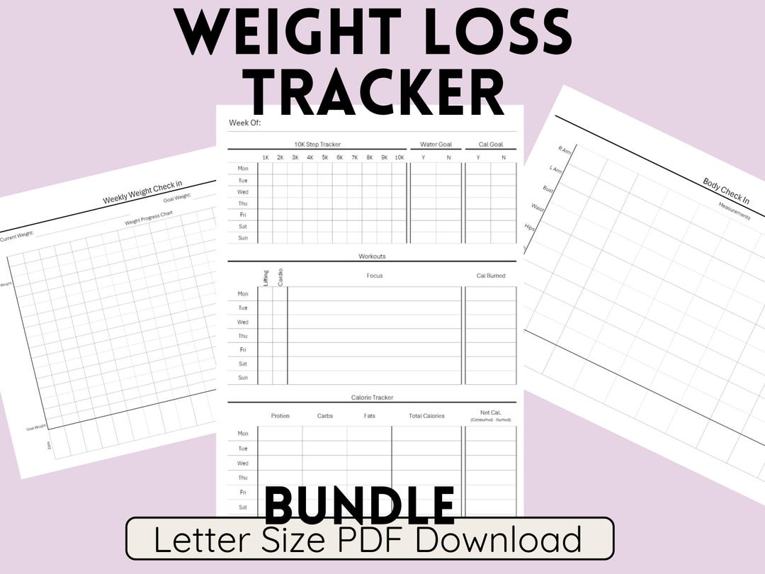 Weight Loss Bundle - Printable - Etsy