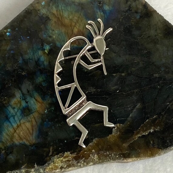 Vintage Sterling Silver 925 2.5" Southwest Hopi K… - image 6