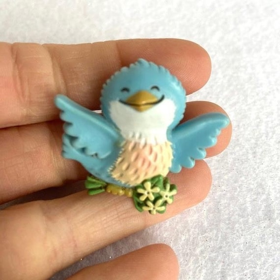 Vintage Hallmark Cards Inc Happy Baby Bluebird Bi… - image 10