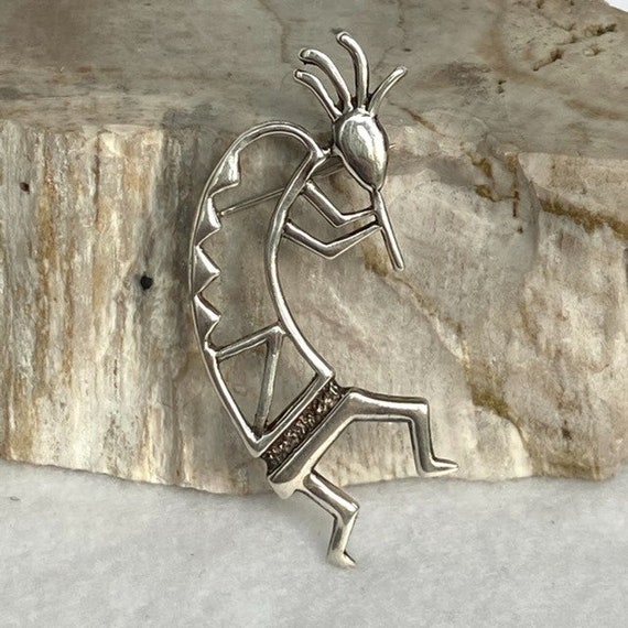 Vintage Sterling Silver 925 2.5" Southwest Hopi K… - image 3
