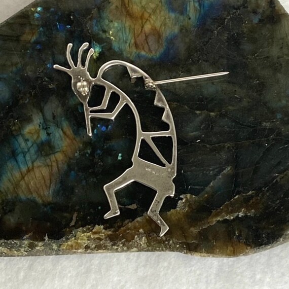 Vintage Sterling Silver 925 2.5" Southwest Hopi K… - image 8