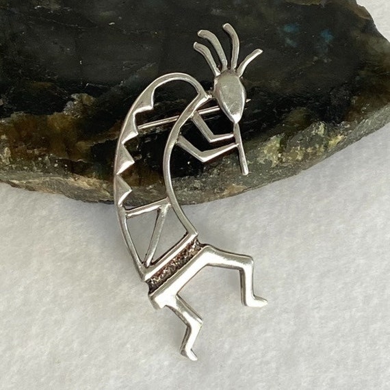 Vintage Sterling Silver 925 2.5" Southwest Hopi K… - image 7