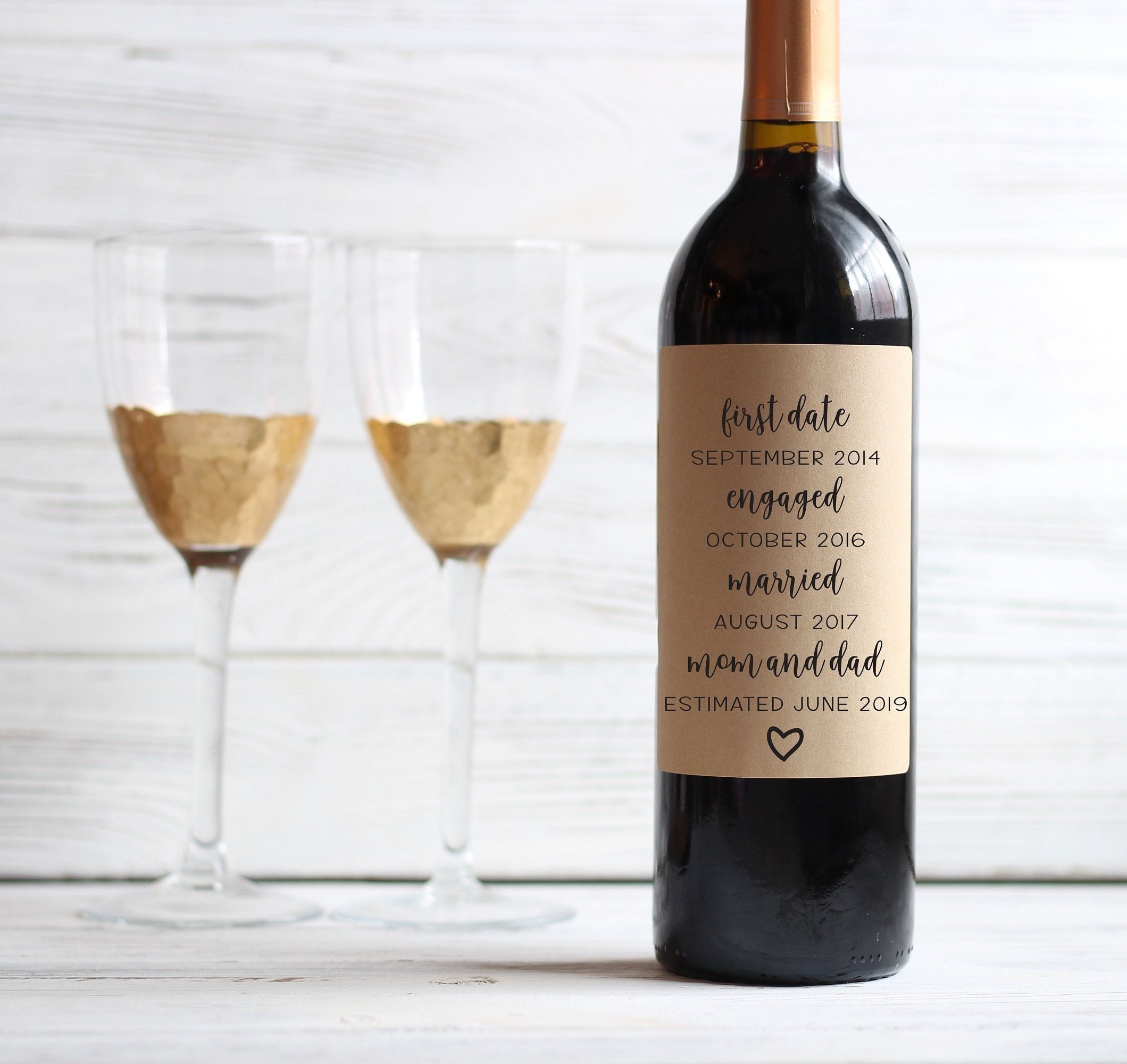 Husband Pregnancy Announcement Wine Bottle Labels New Baby - Etsy Norway