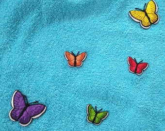 Butterfly bib - fits baby or toddler.  Full coverage to keep clothes clean!  Who doesn't want less laundry?!